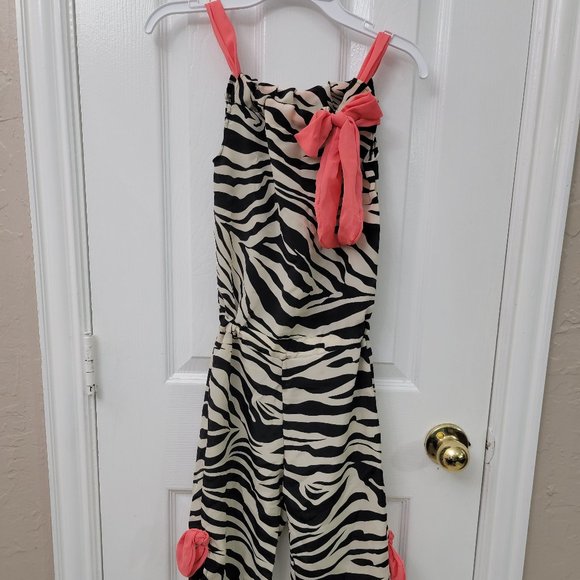 Mia Belle Baby Couture Size 7 Capri Jumpsuit - Picture 1 of 1
